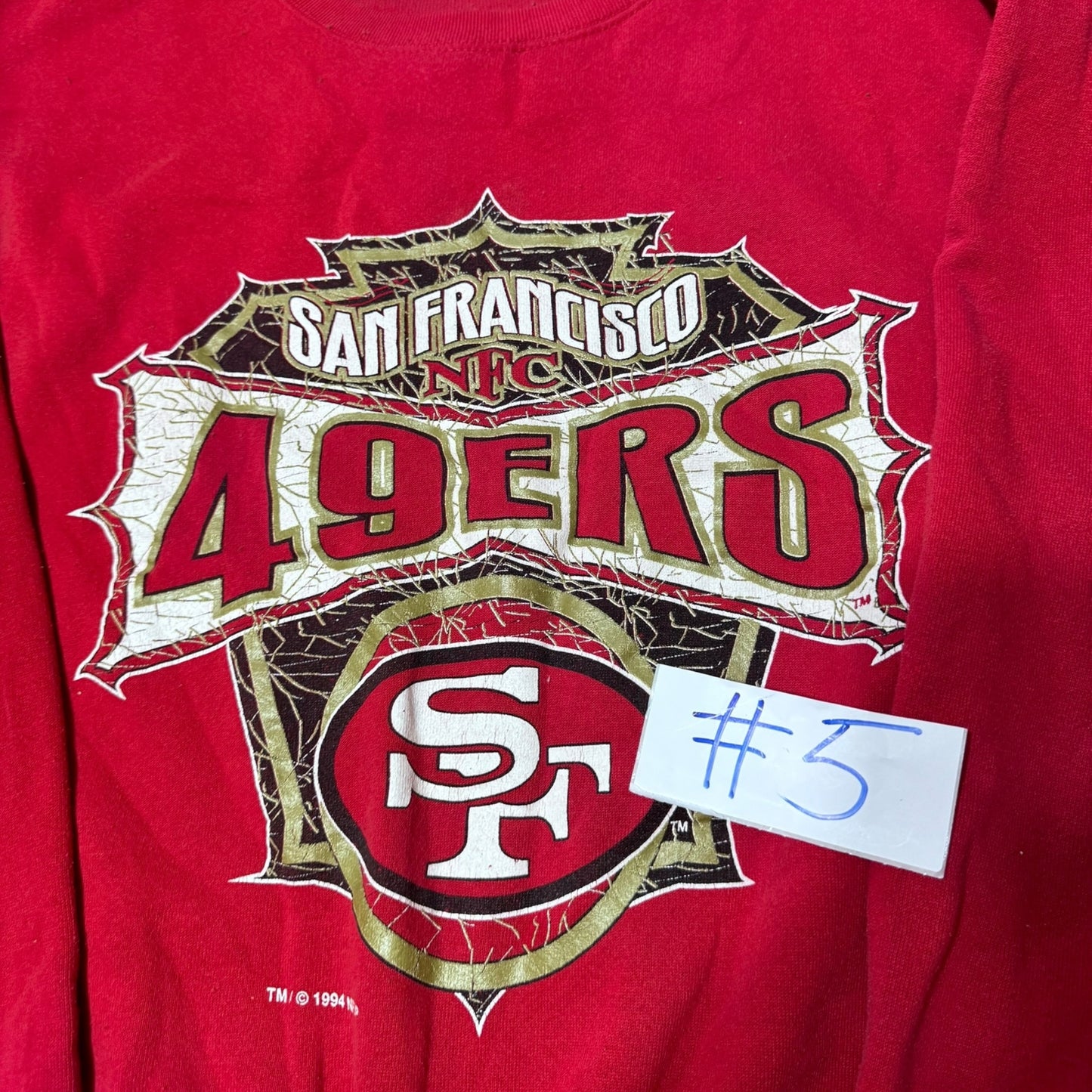 1994 49ers nfl football sweater ( xlarge )