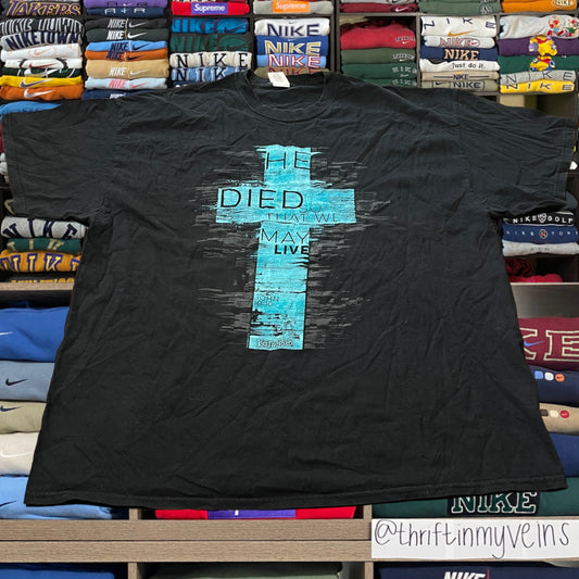 Y2K Jesus Bible scripture shirt