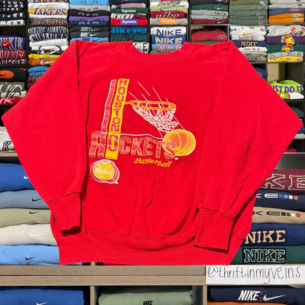 90s houston rockets nba sweatshirt (Large)