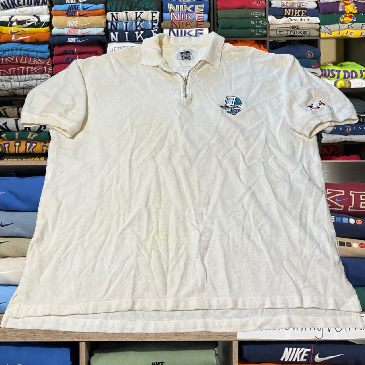90s super rare apple product collar shirt