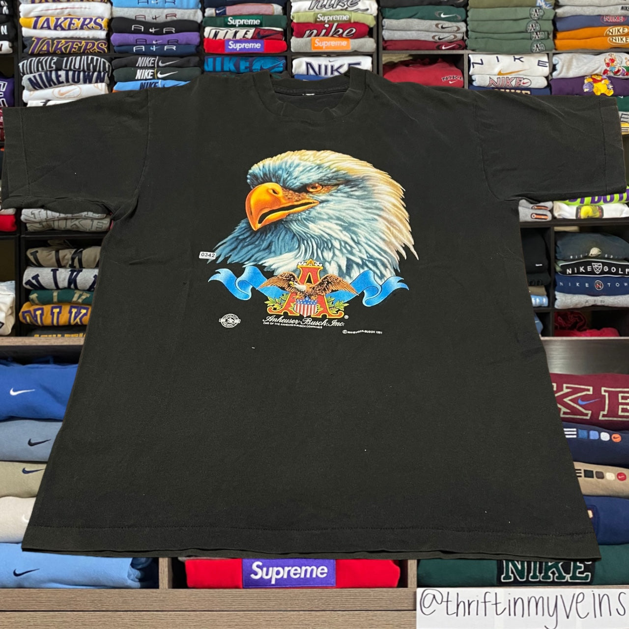 90s Budweiser beer eagle shirt