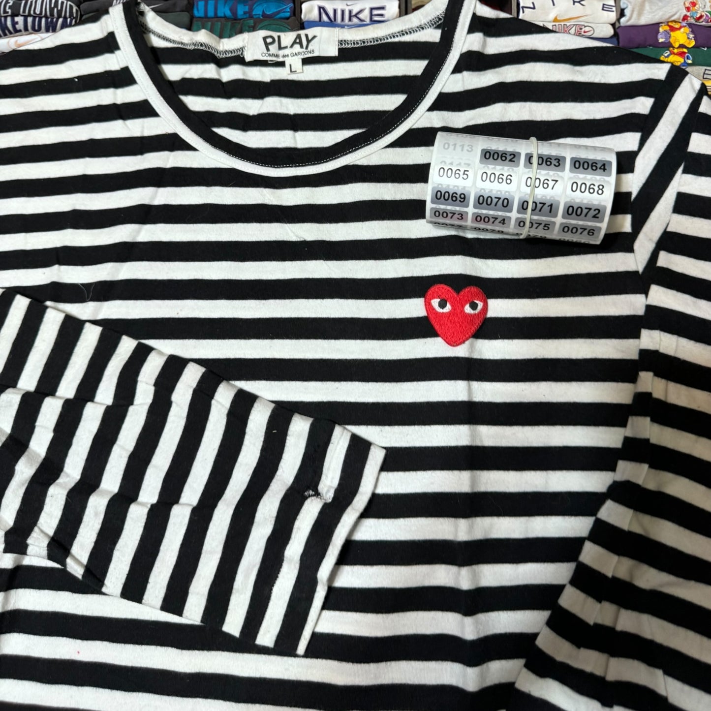 CDG stripe shirt