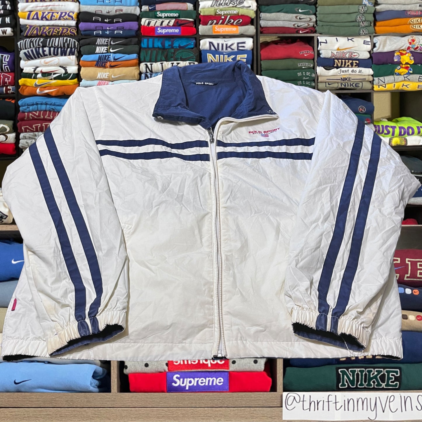 90s reversible polo sport jacket