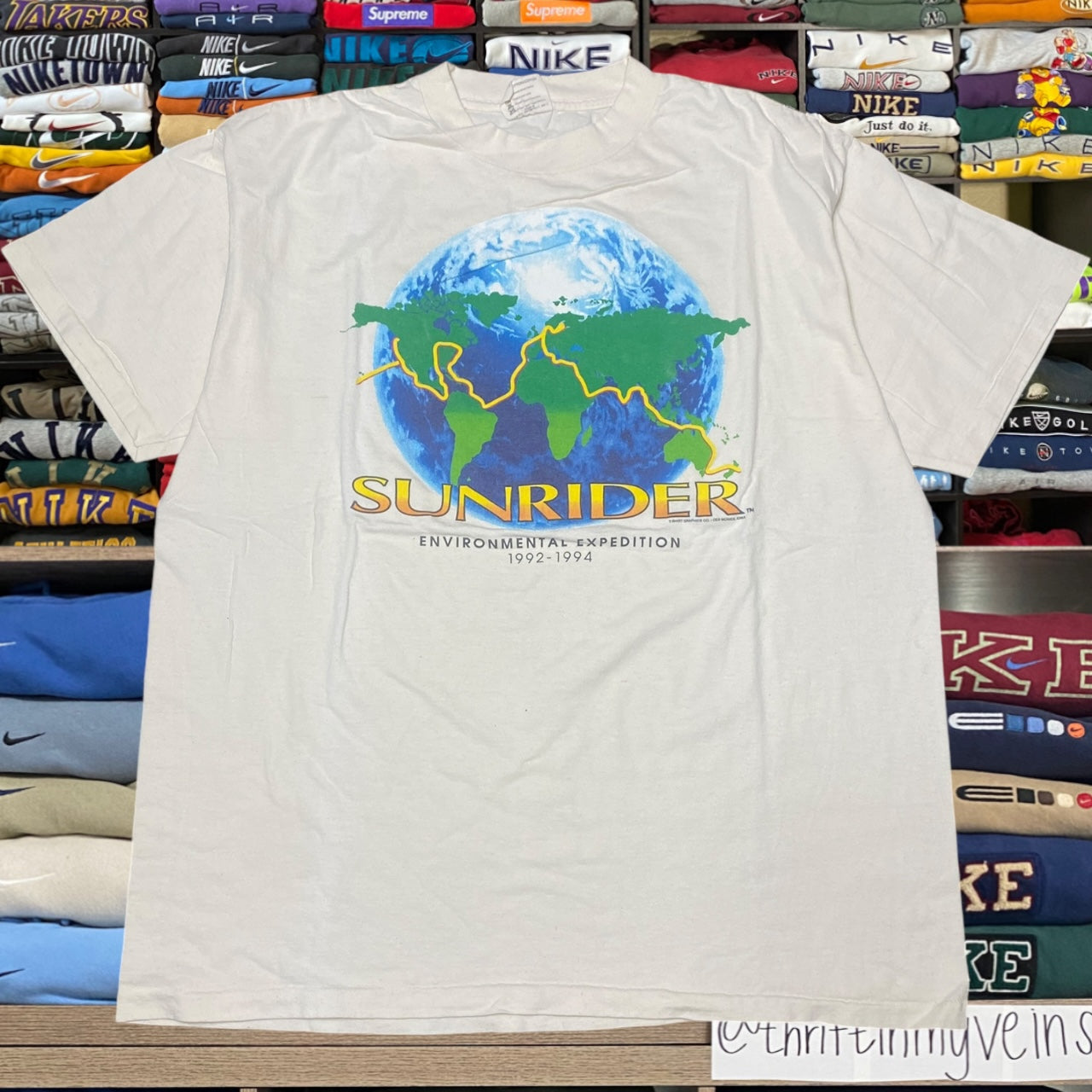 90s sun rider earth shirt (xlarge)