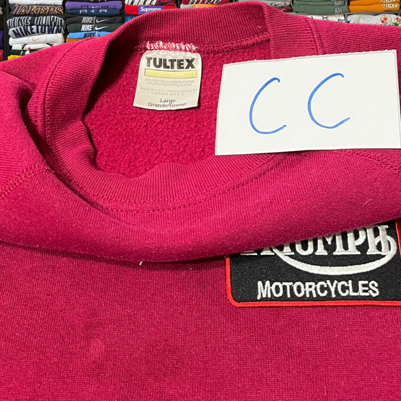 90s triumph motorcycle sweater