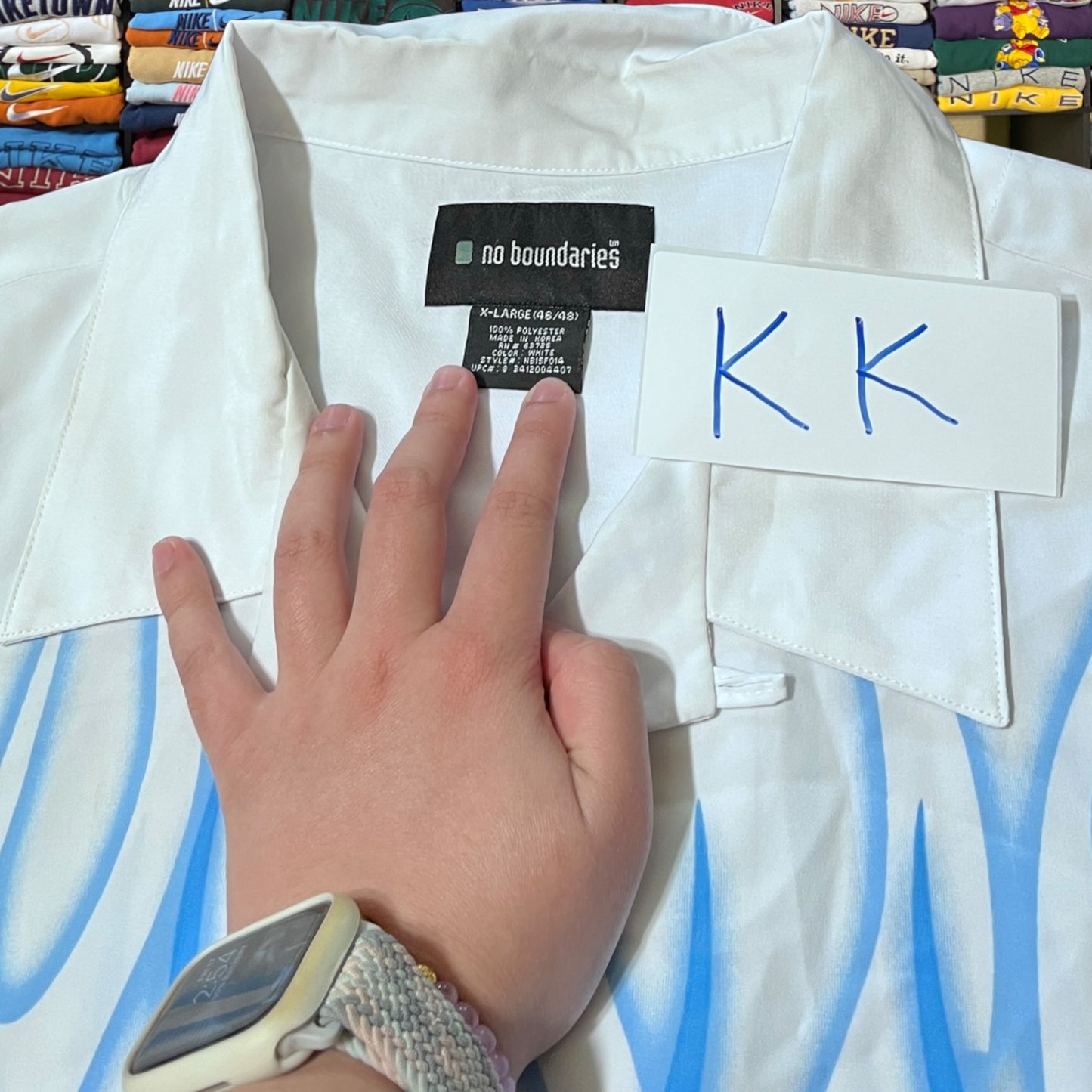 Y2K no boundaries flame button up