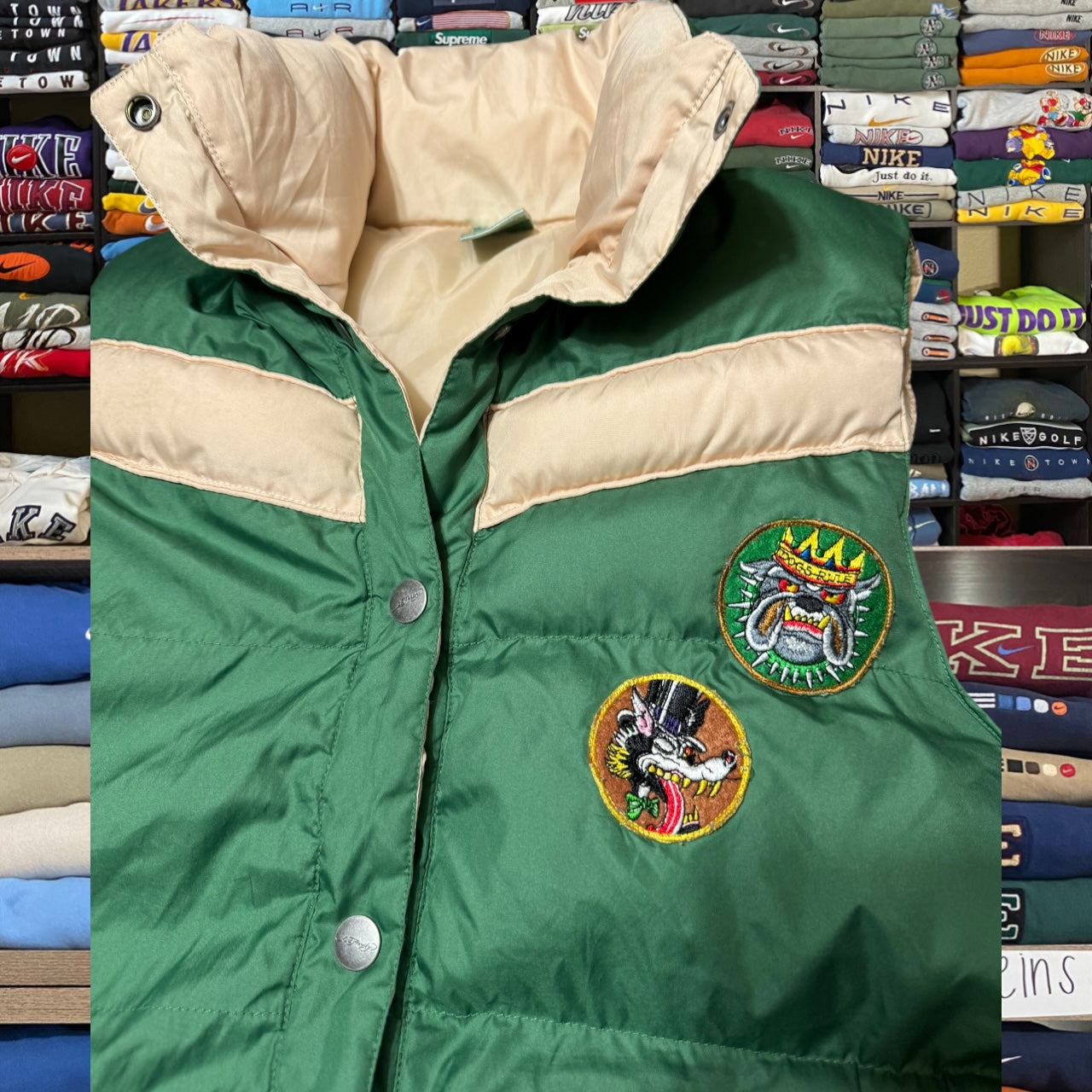 90s ed hardy puffer vest (medium)