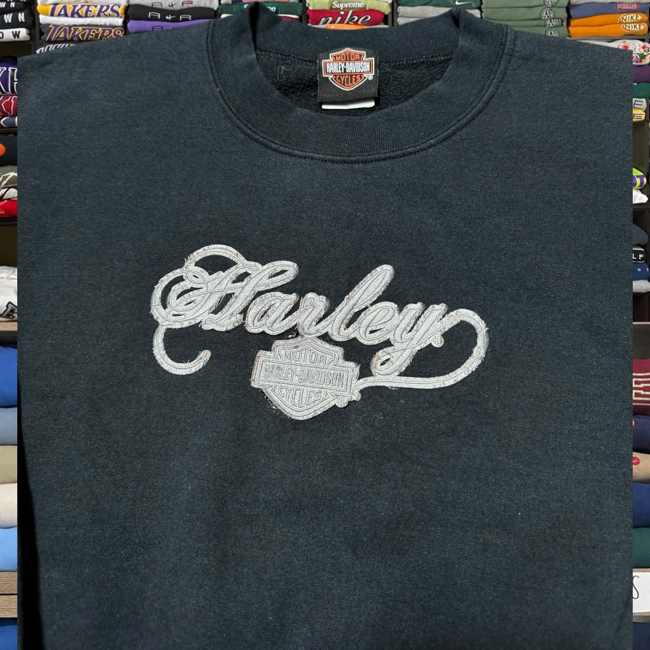 90s harley davidson sweatshirt (Medium)