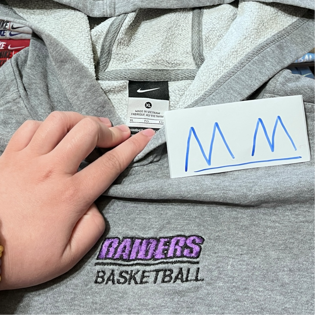 Y2K raiders x Nike hoodie