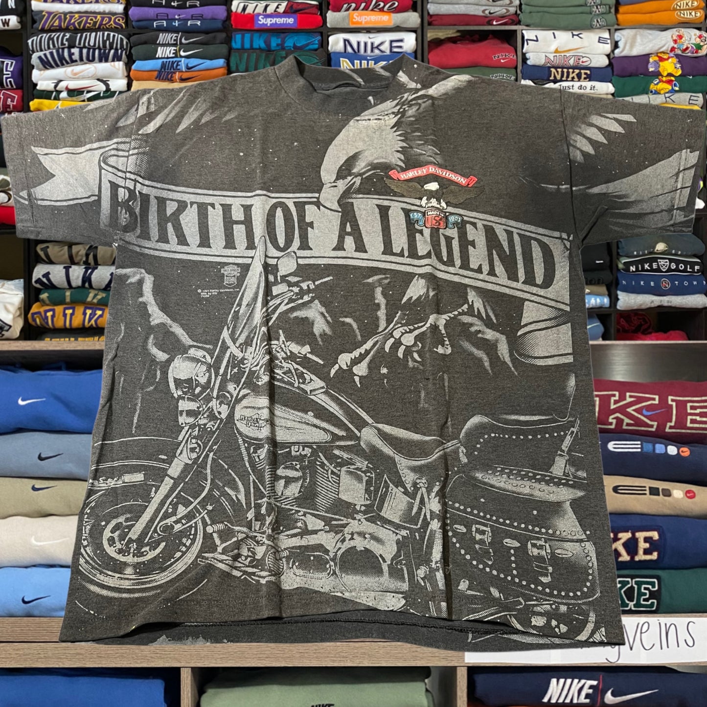 Vtg 1991 Harley Davidson biker motorcycle shirt