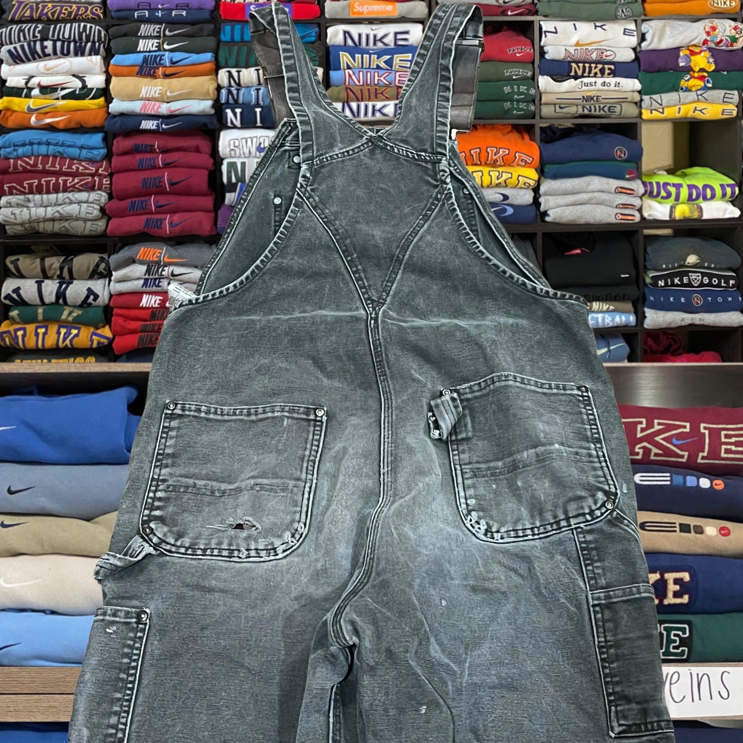 Vintage y2k double knee sage green  carhartt overall