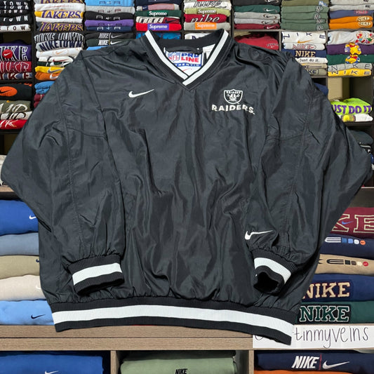 90s nike x raiders nfl windbreaker (Xlarge)