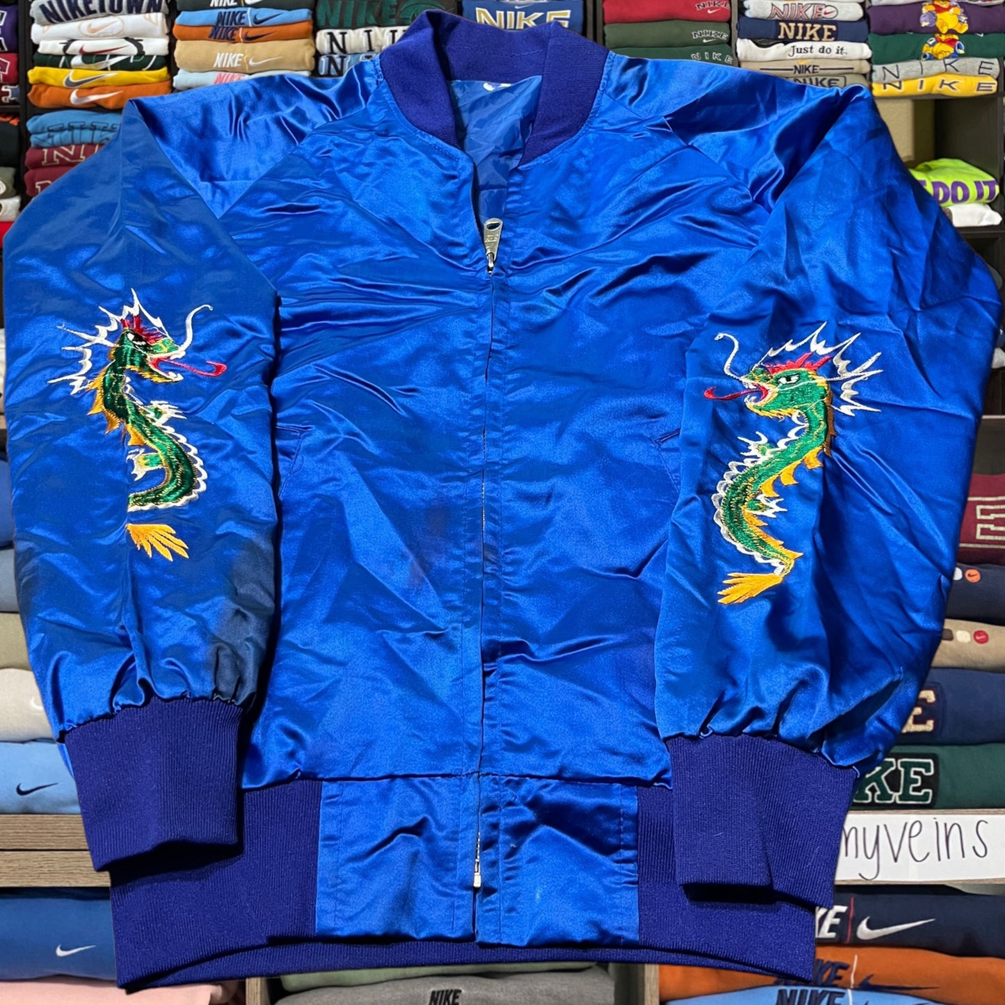 80s dragon satin jacket (medium)