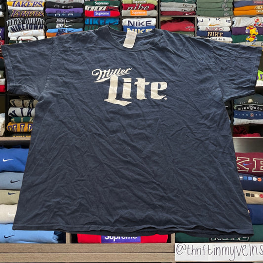 Y2K miller lite beer shirt