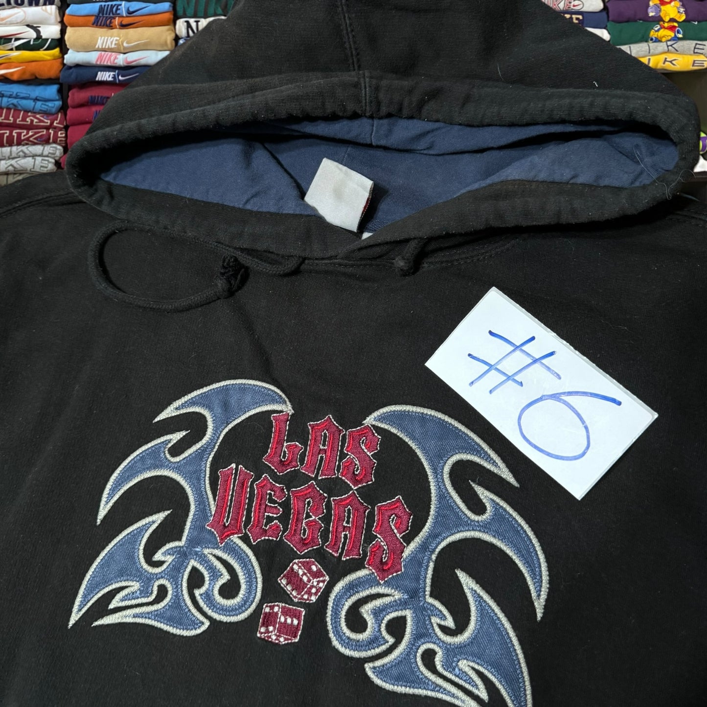 Y2K skater jnco style Las Vegas dice hoodie