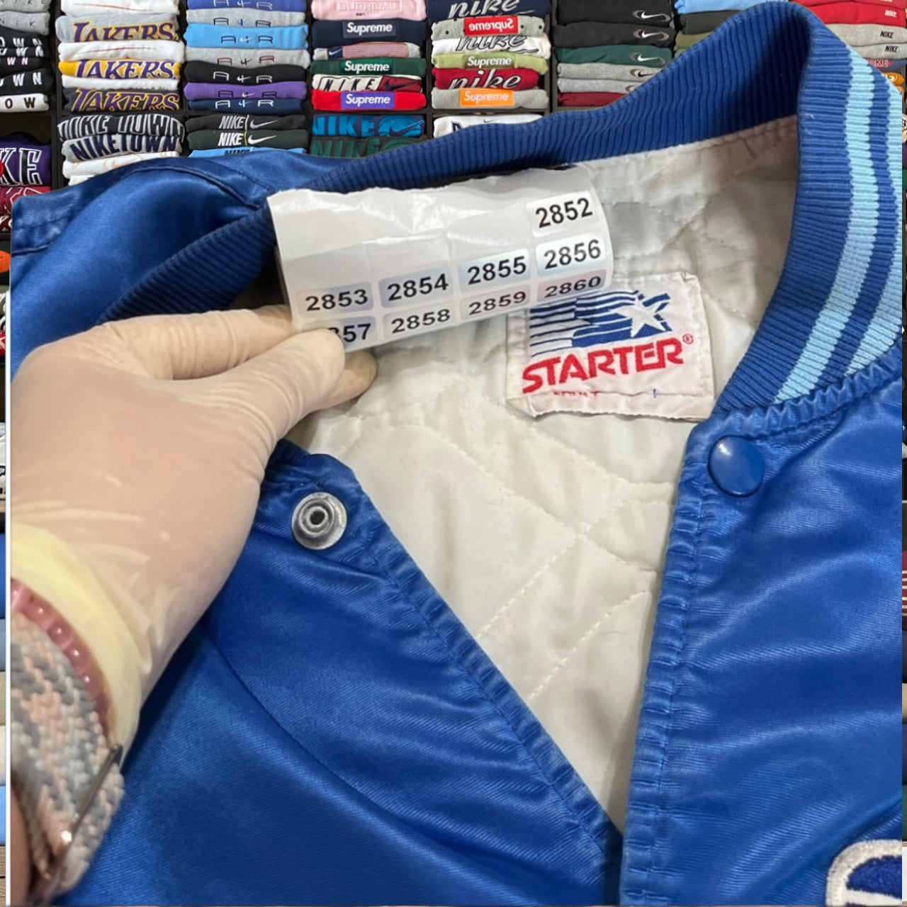 90s blue jays mlb baseball starter satin jacket