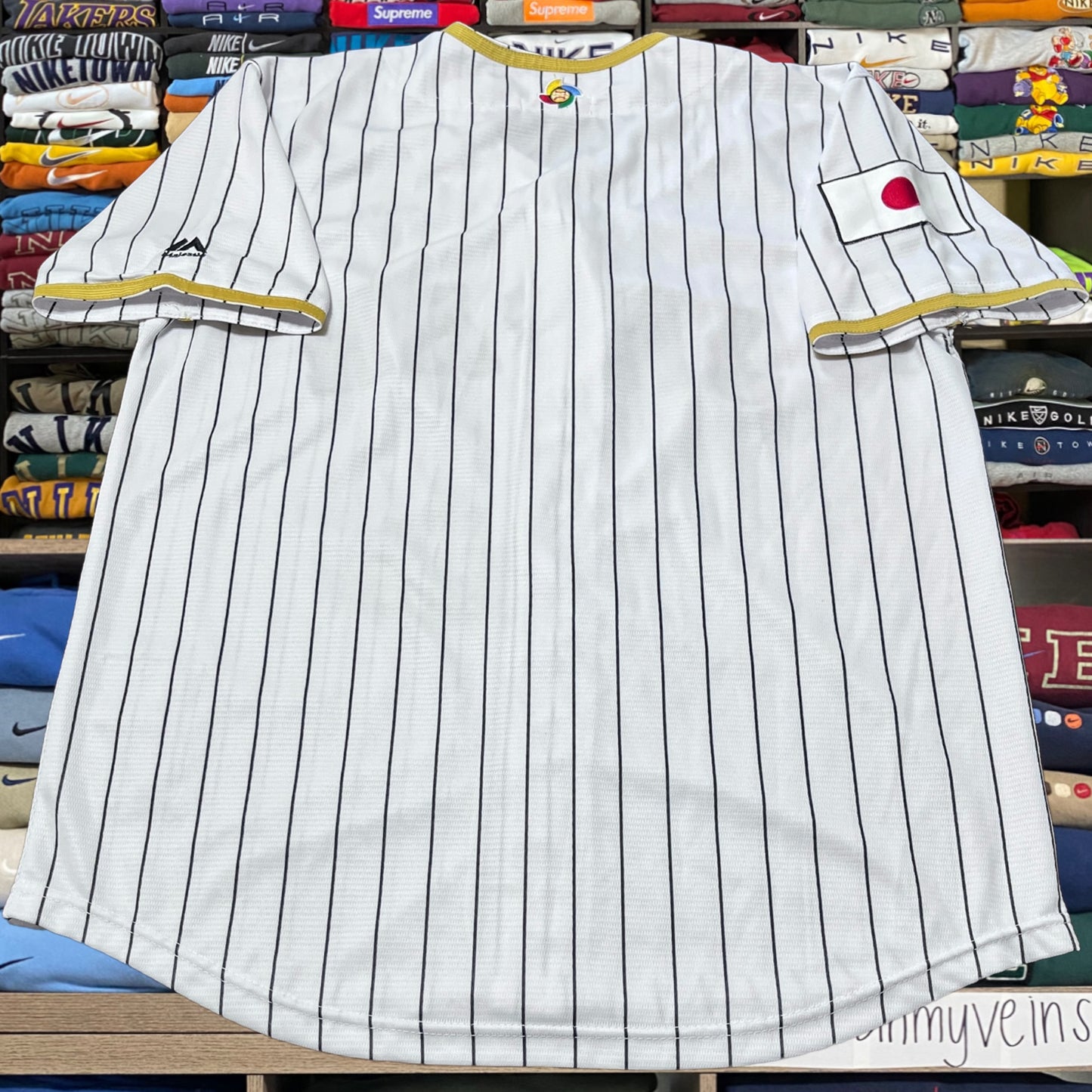 vintage y2k japan button up baseball jersey