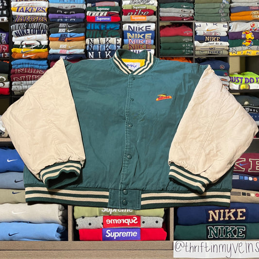 90s DEKALB green varsity jacket