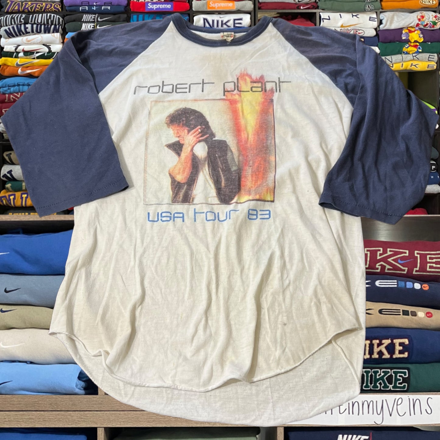 Vtg 1983 robert plant shirt