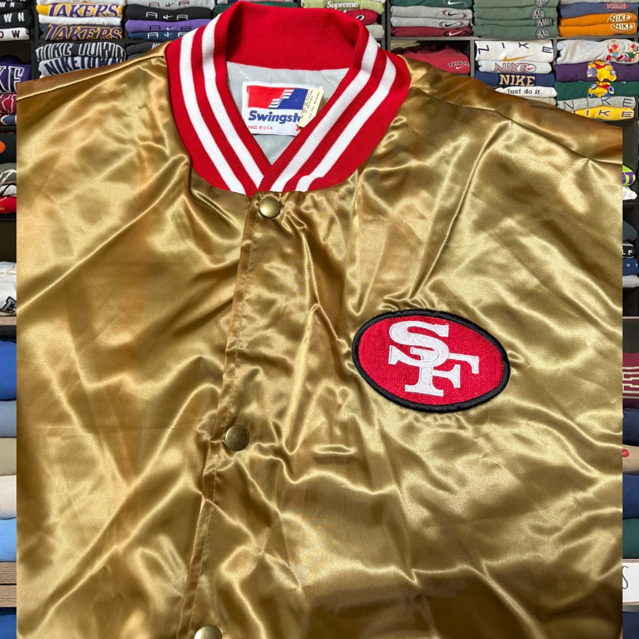 90s 49ers satin jacket (Xlarge)