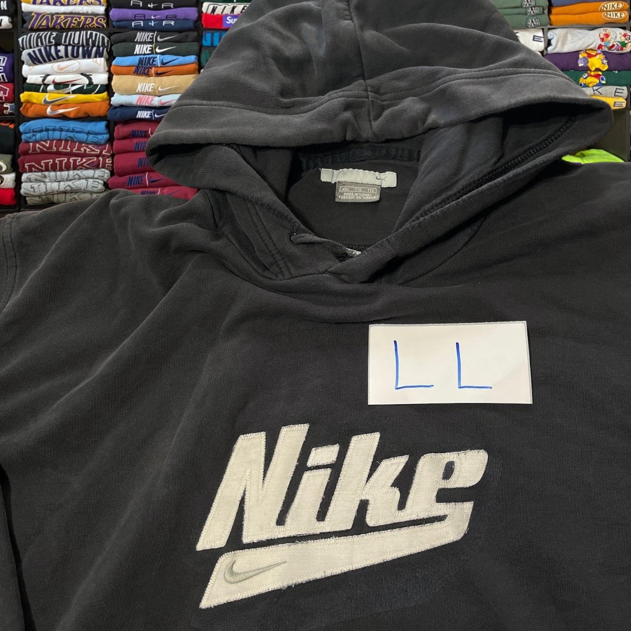 Y2K Nike spelled out logo hoodie