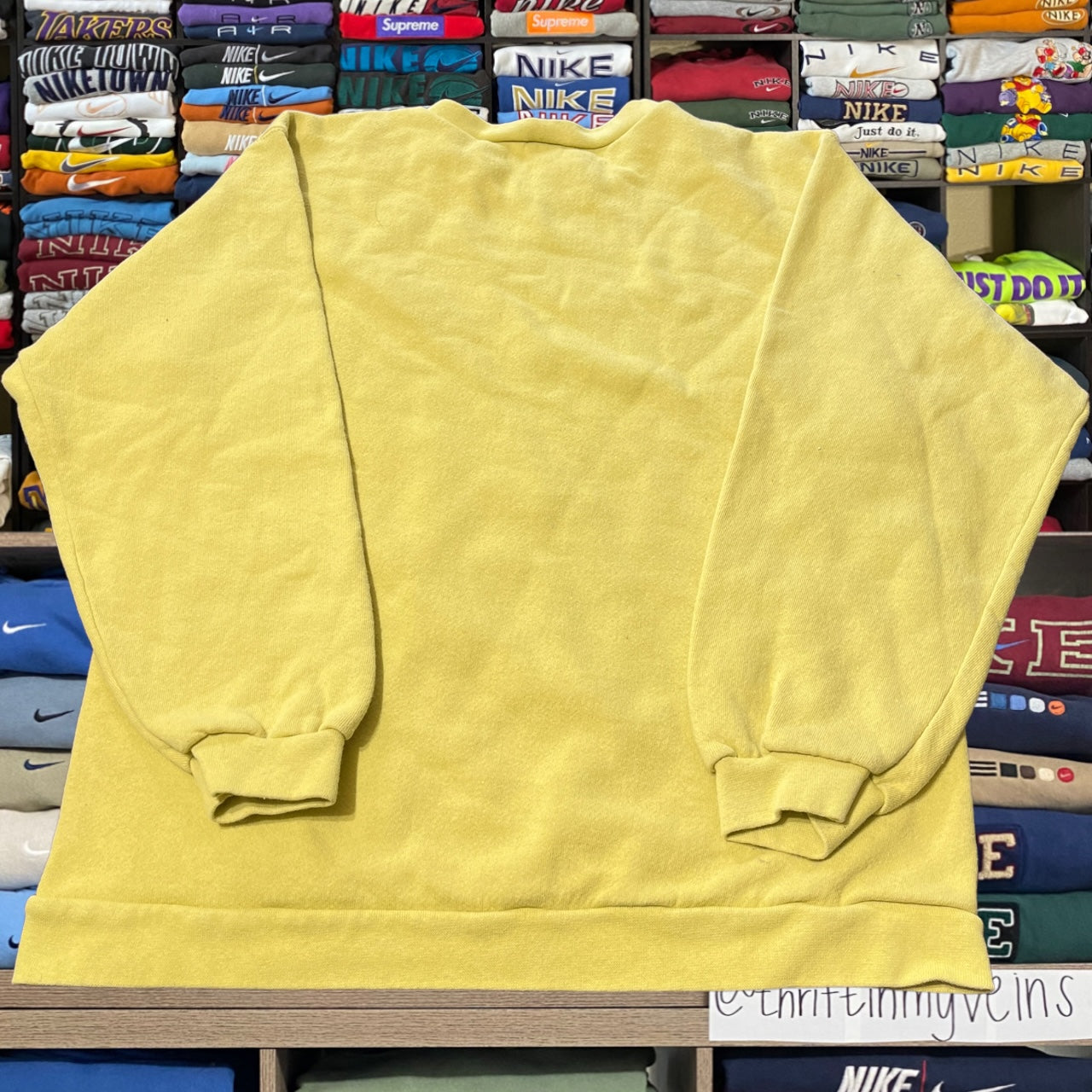 90s Nike yellow sweater