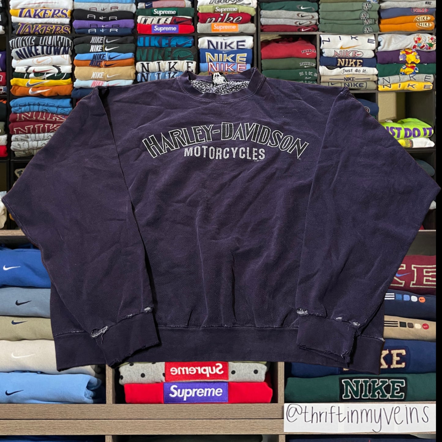 90s Harley Davidson biker motorcycle sweater