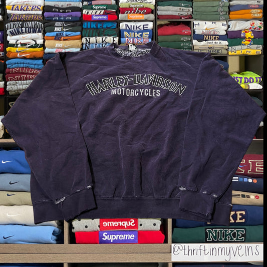 90s Harley Davidson biker motorcycle sweater