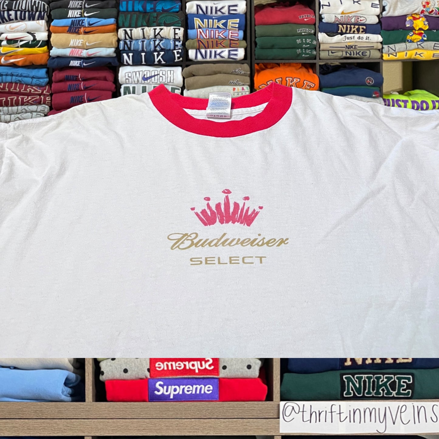 y2k budweiser shirt (xxlarge)