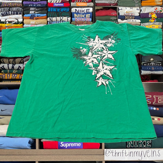Y2K star green shirt