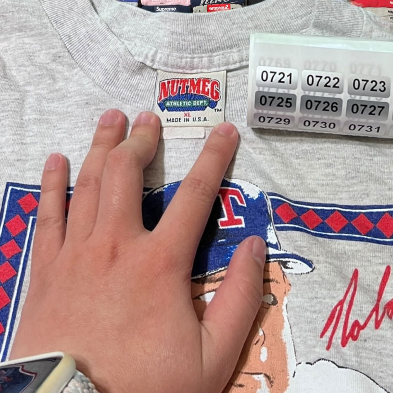 90s Texas rangers mlb baseball Ryan shirt