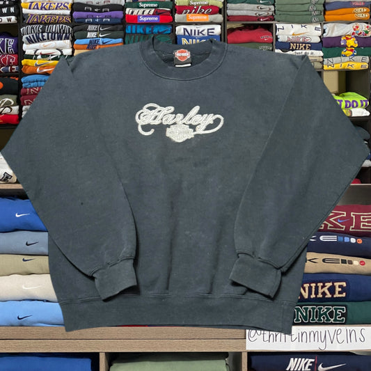 90s harley davidson sweatshirt (Medium)