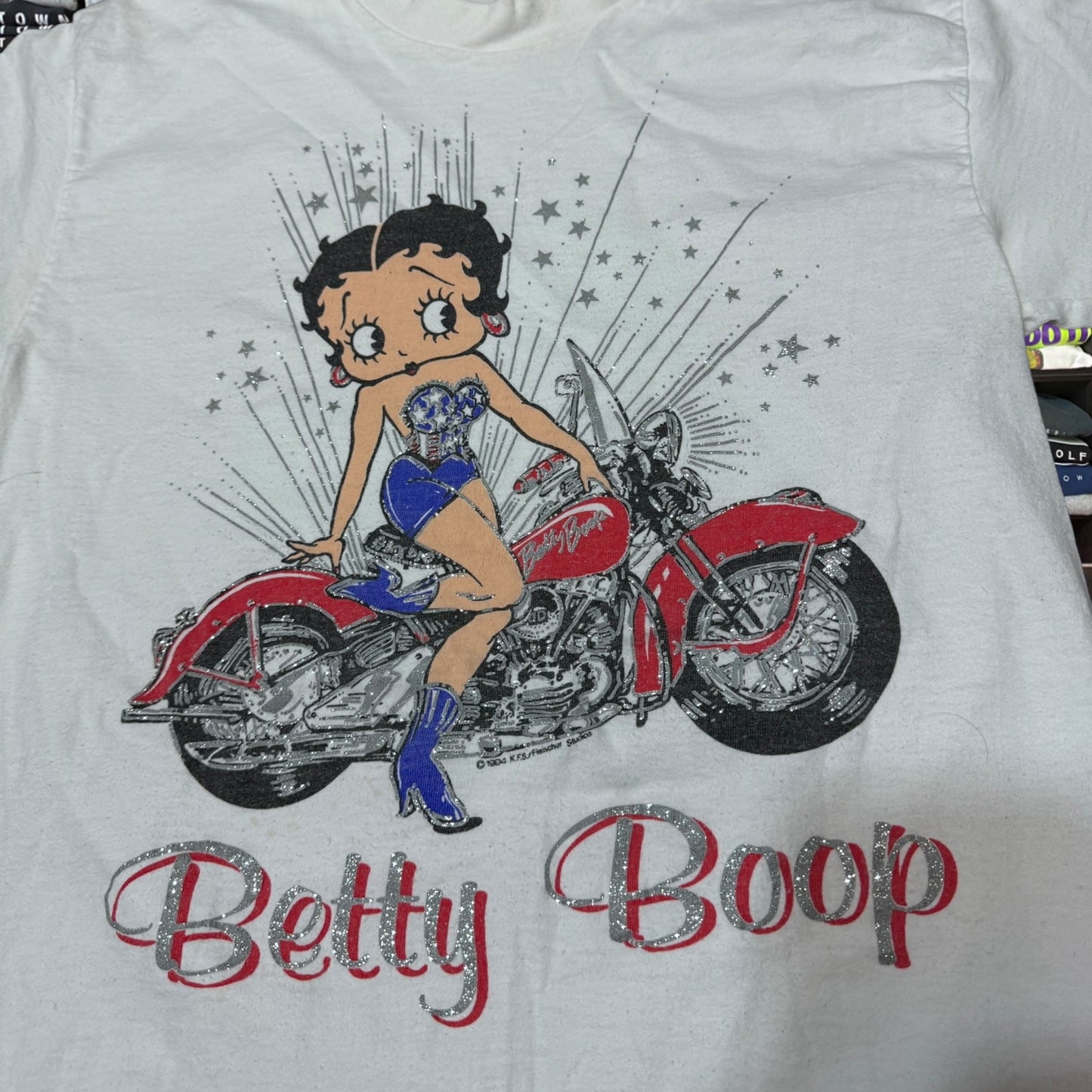 90s Betty boop motorcycle shirt