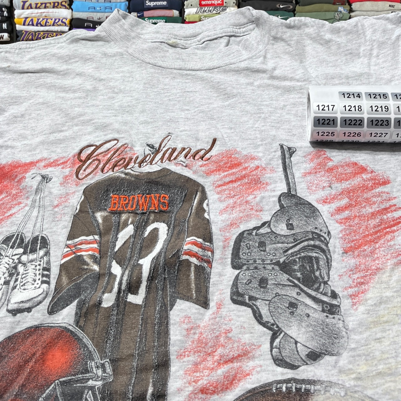 90s Cleveland browns nfl football shirt nutmeg