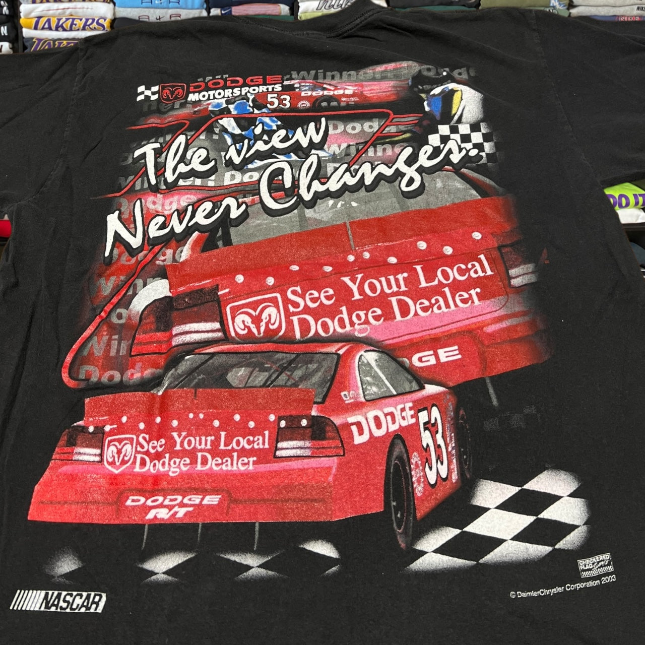 Vintage 2002 nascar big print shirt