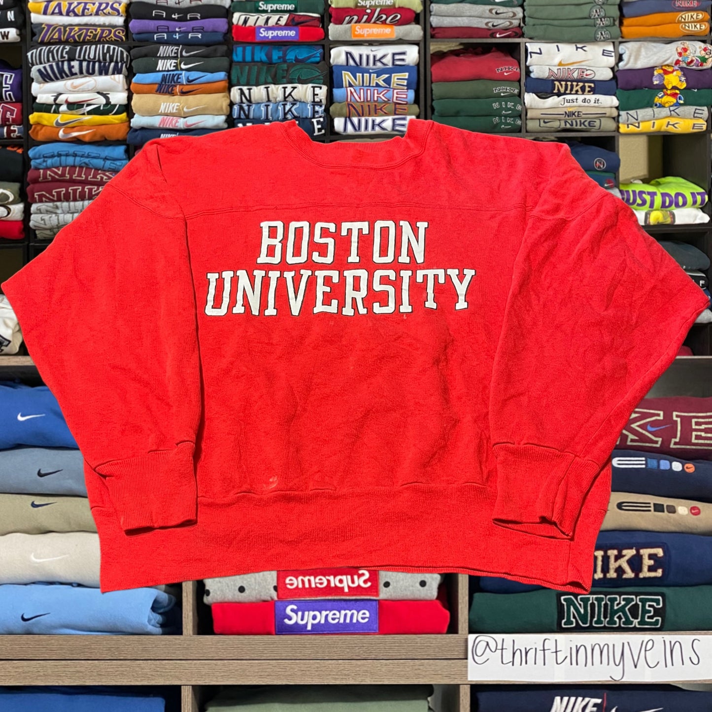 90s Boston university sweater