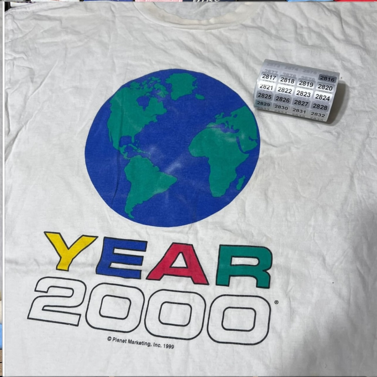 Year 2000 earth graphic shirt
