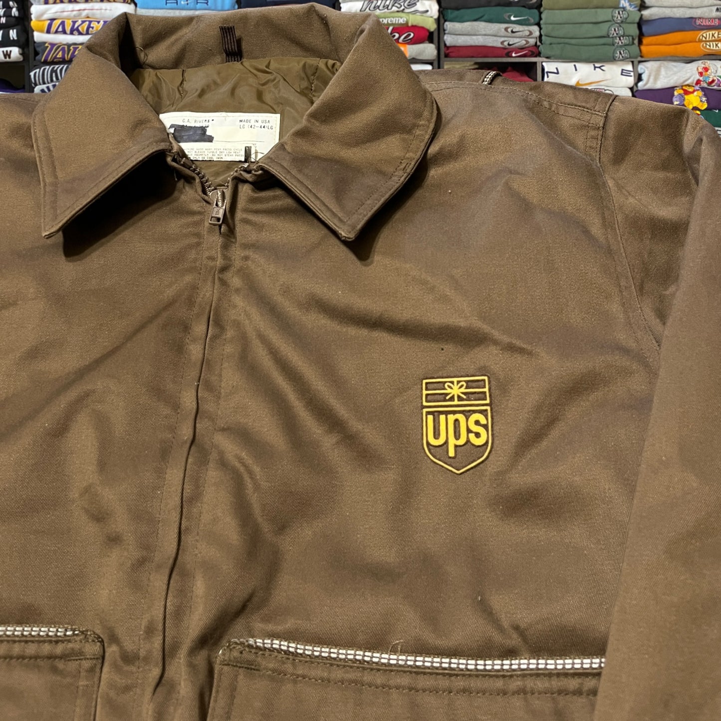 90s UPS brown jacket