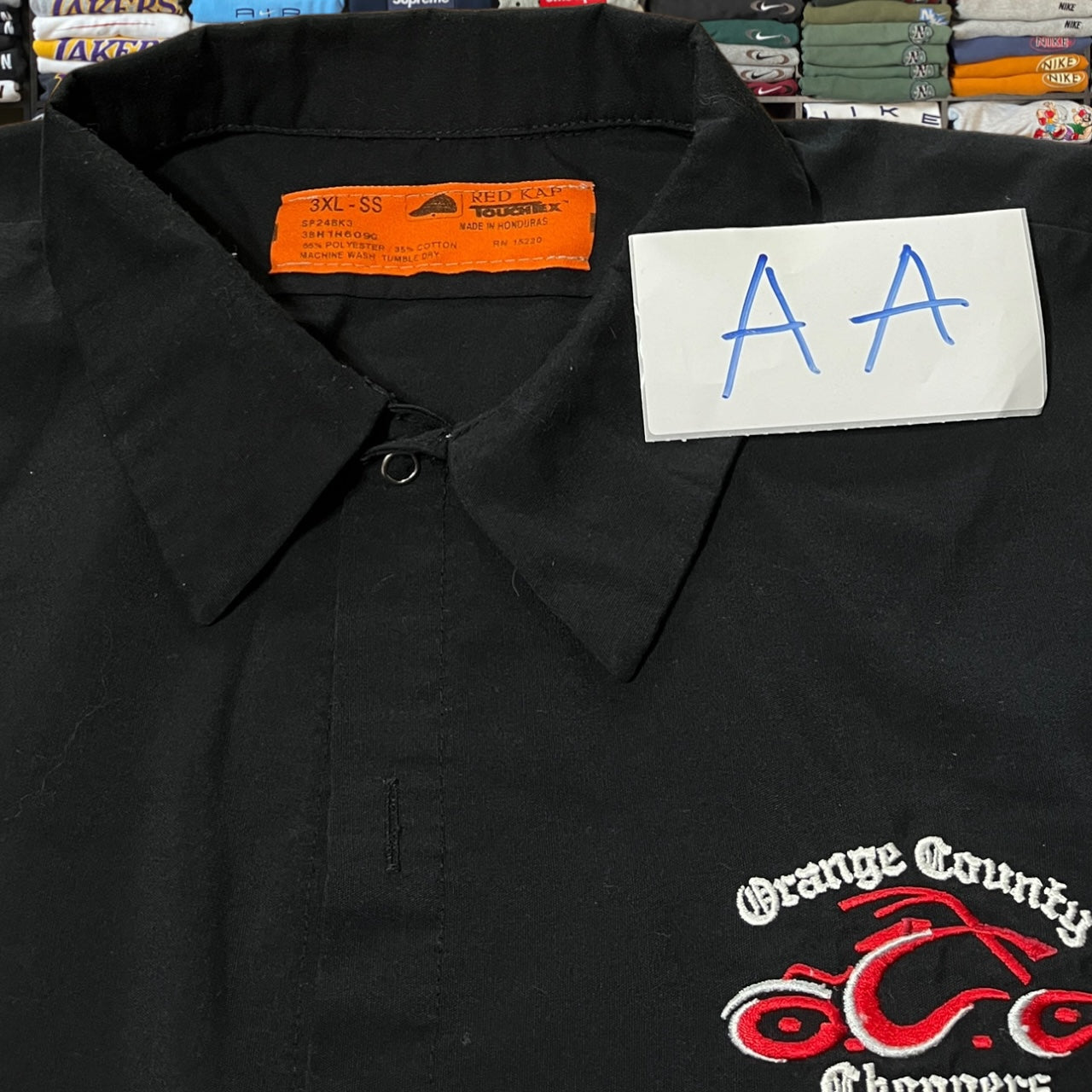 Orange County choppers biker motorcycle button up