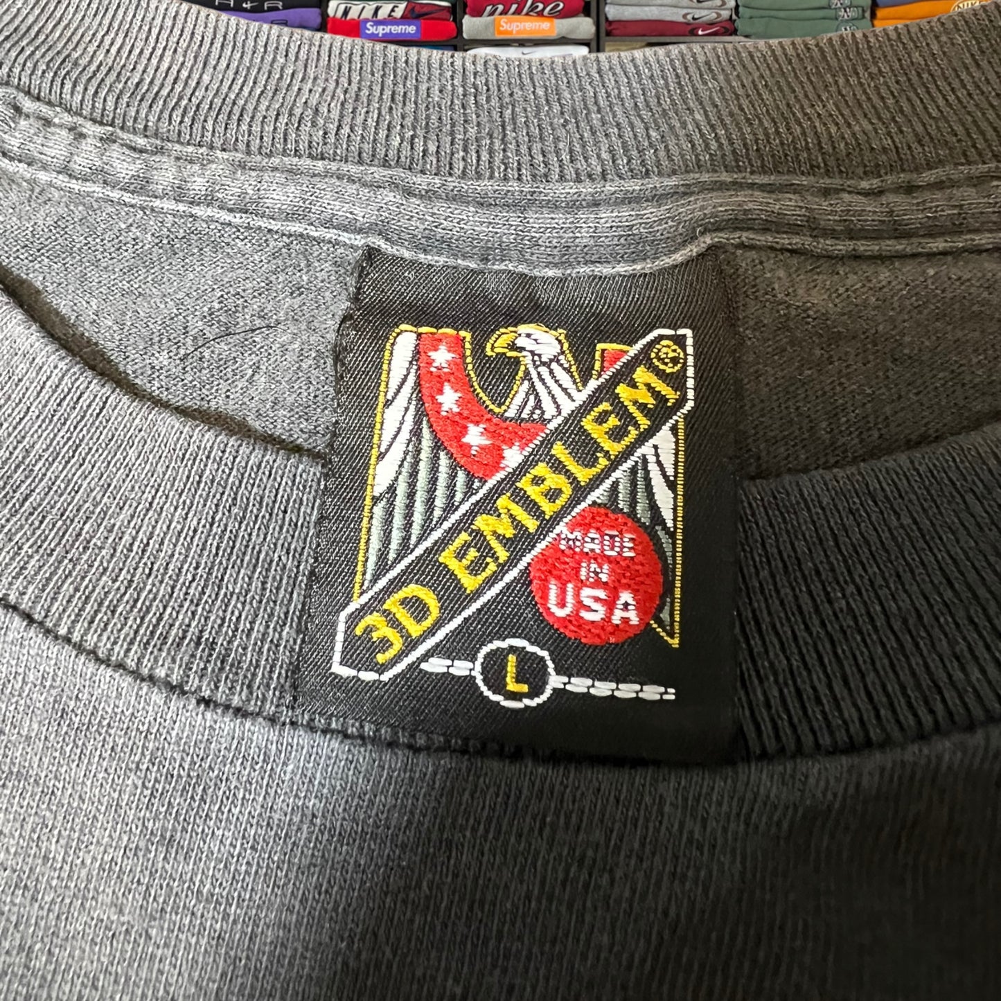 90s 3d emblem biker motorcycle shirt