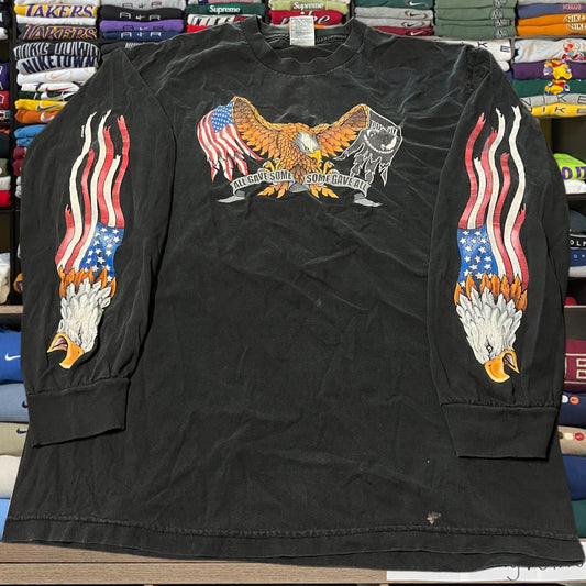 Y2K 2004 biker motorcycle eagle long sleeve