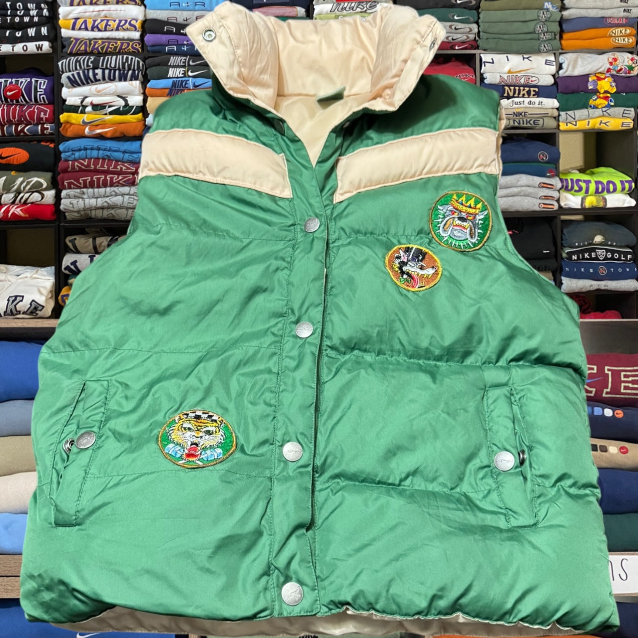 90s ed hardy puffer vest (medium)