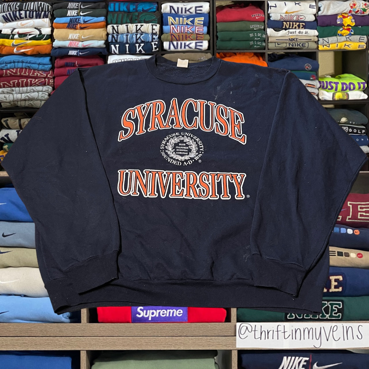 Vtg y2k Syracuse university sweater