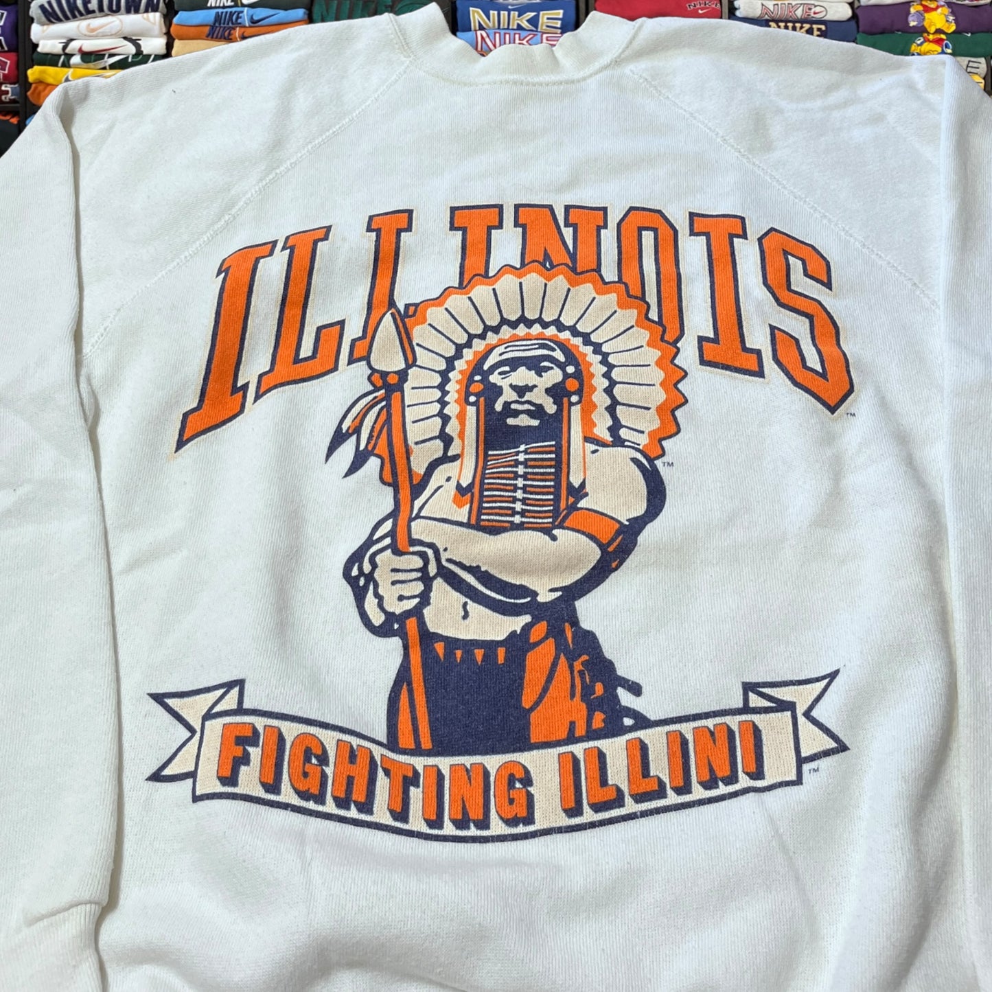 90s Illinois university sweater