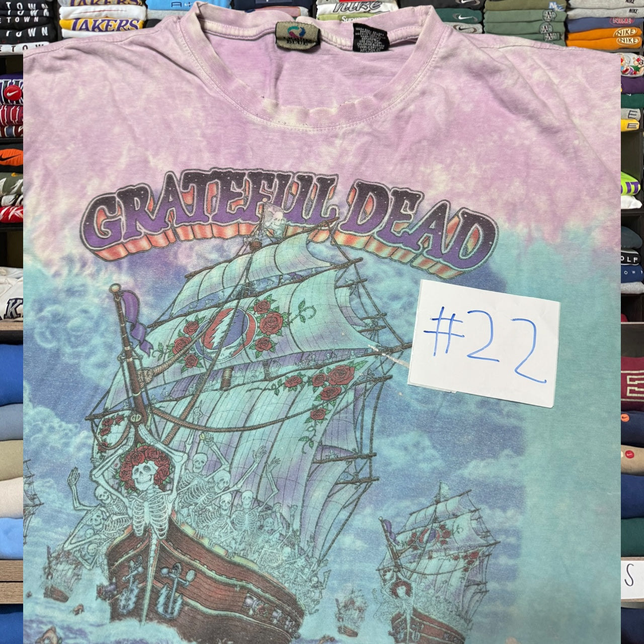 y2k liquid blue shirt(3xl)