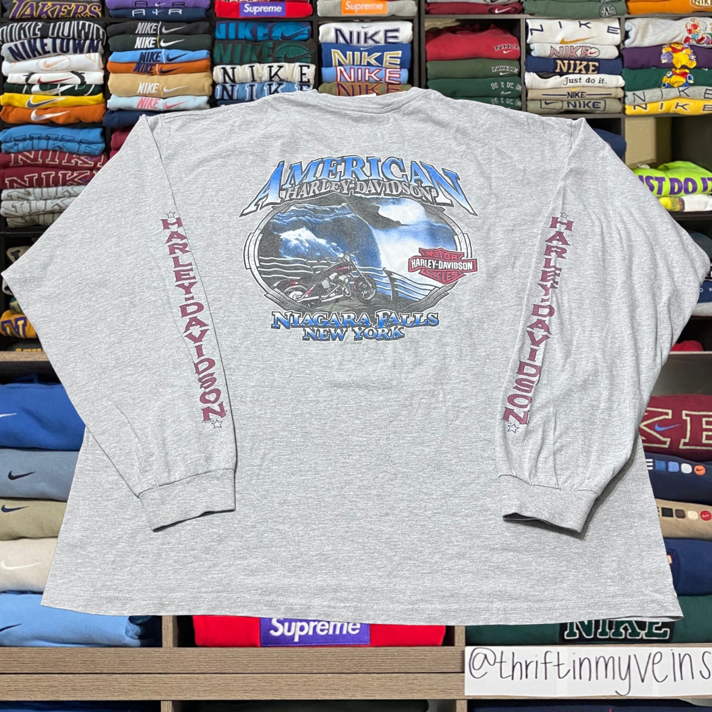 vintage y2k harley davidson biker motorcycle shirt