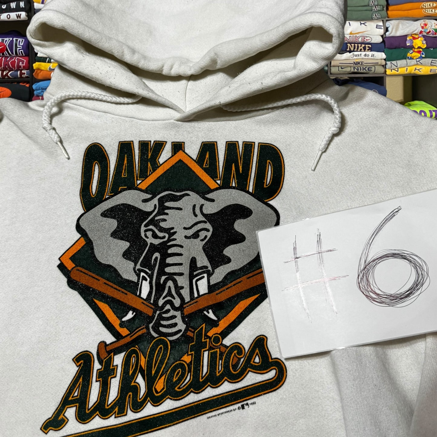 80s oakland athletics hoode (large)