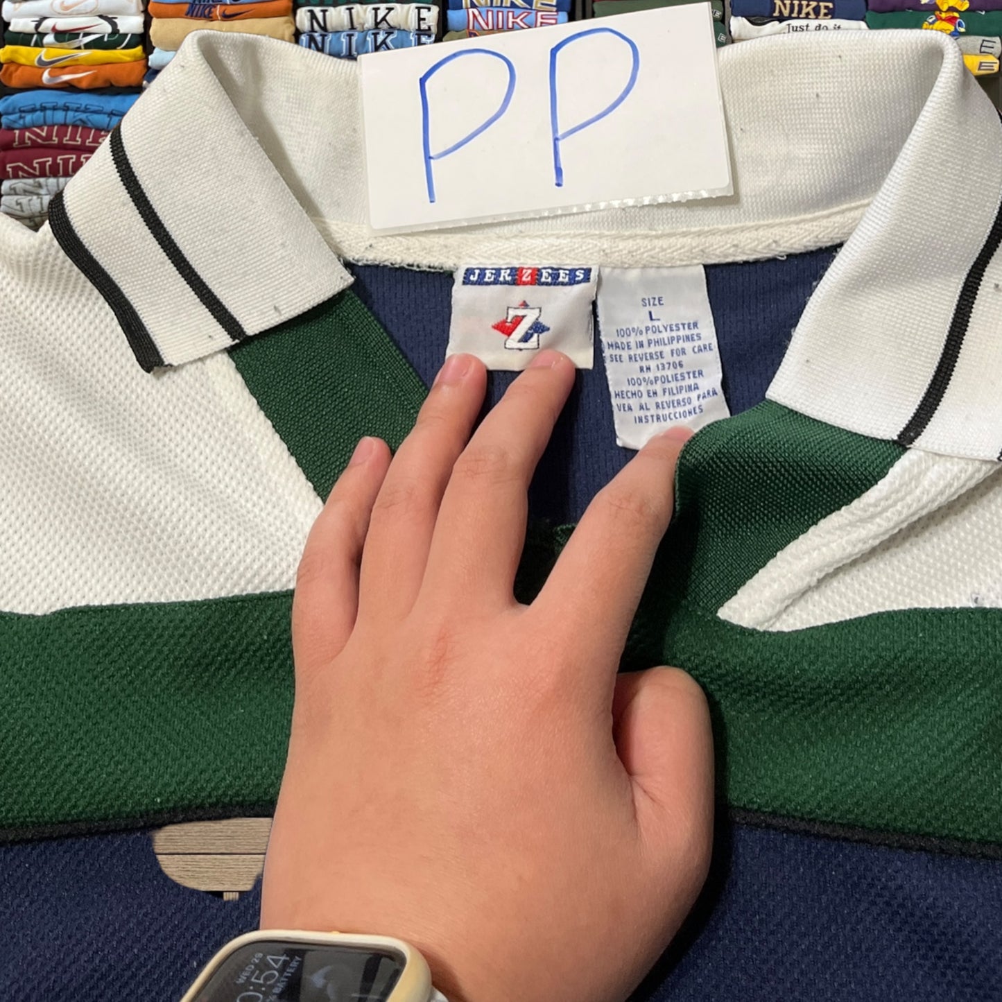 90s jerzees collar sweater