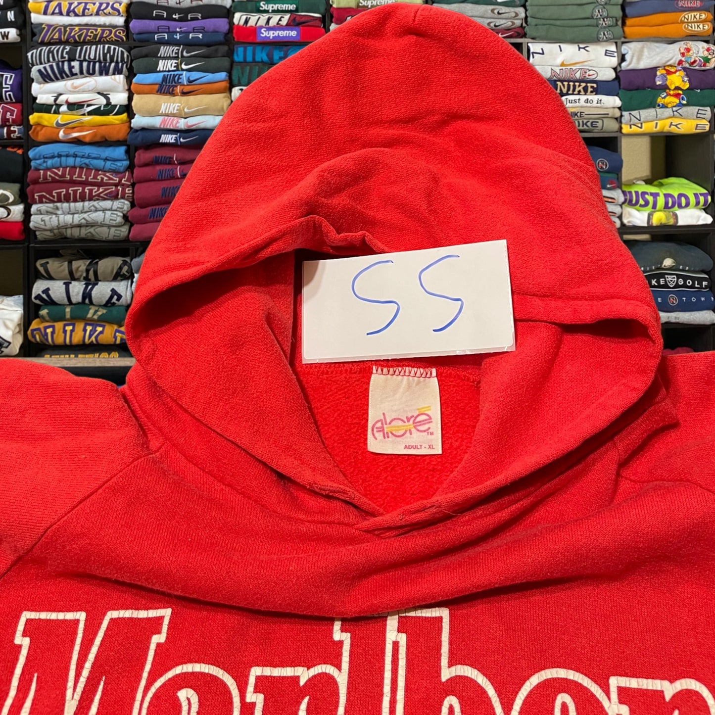 90s Marlboro red hoodie