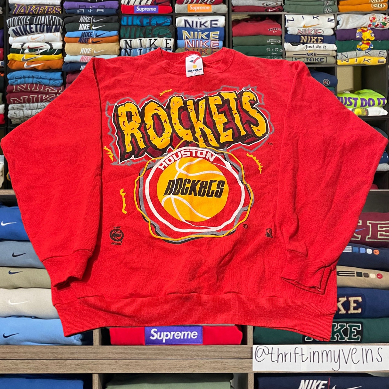 90s Houston rockets nba basketball sweater